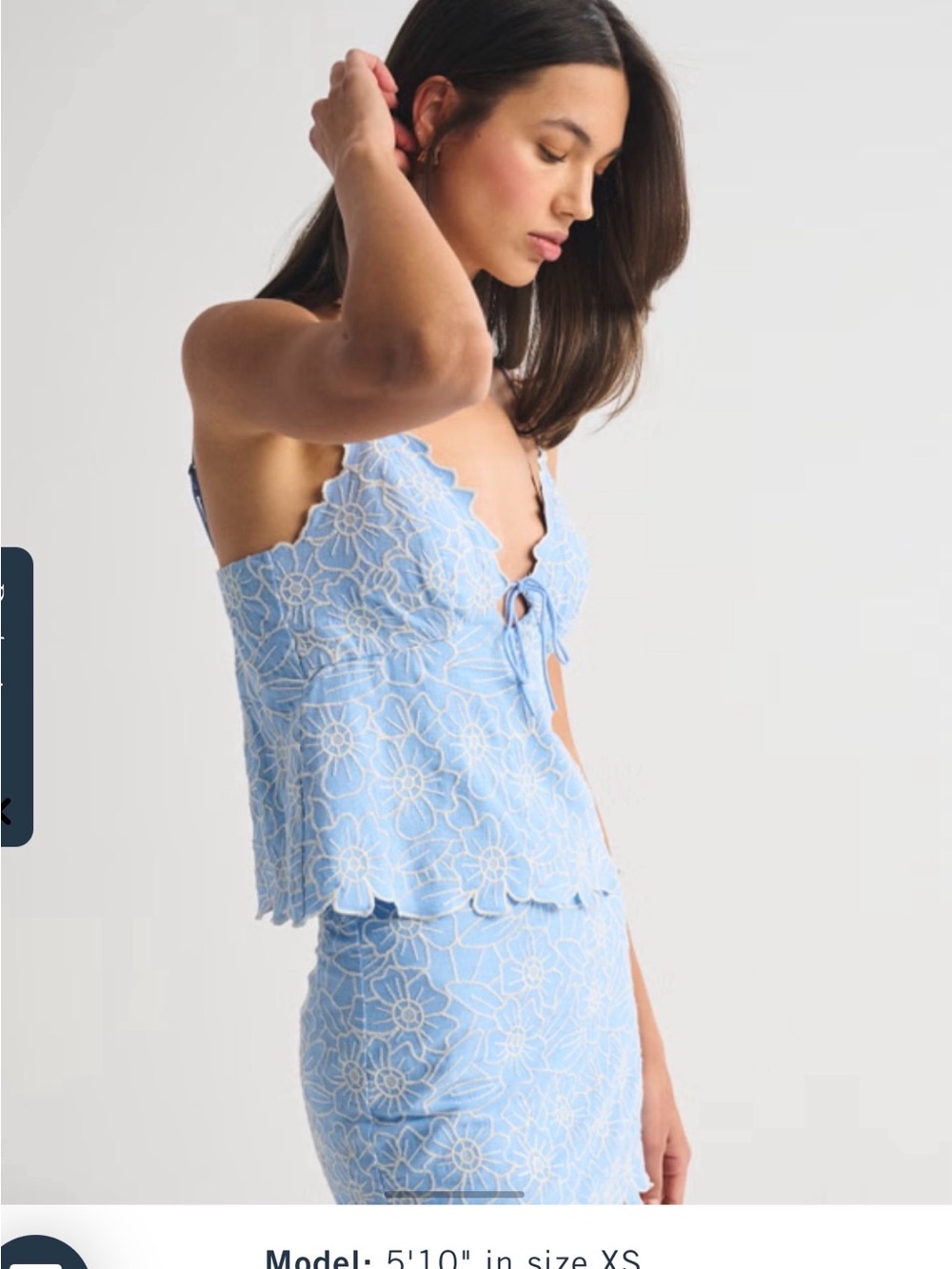 The A&F Scarlett Linen-Blend Mini Skort Matching Set - Picture 4 of 11